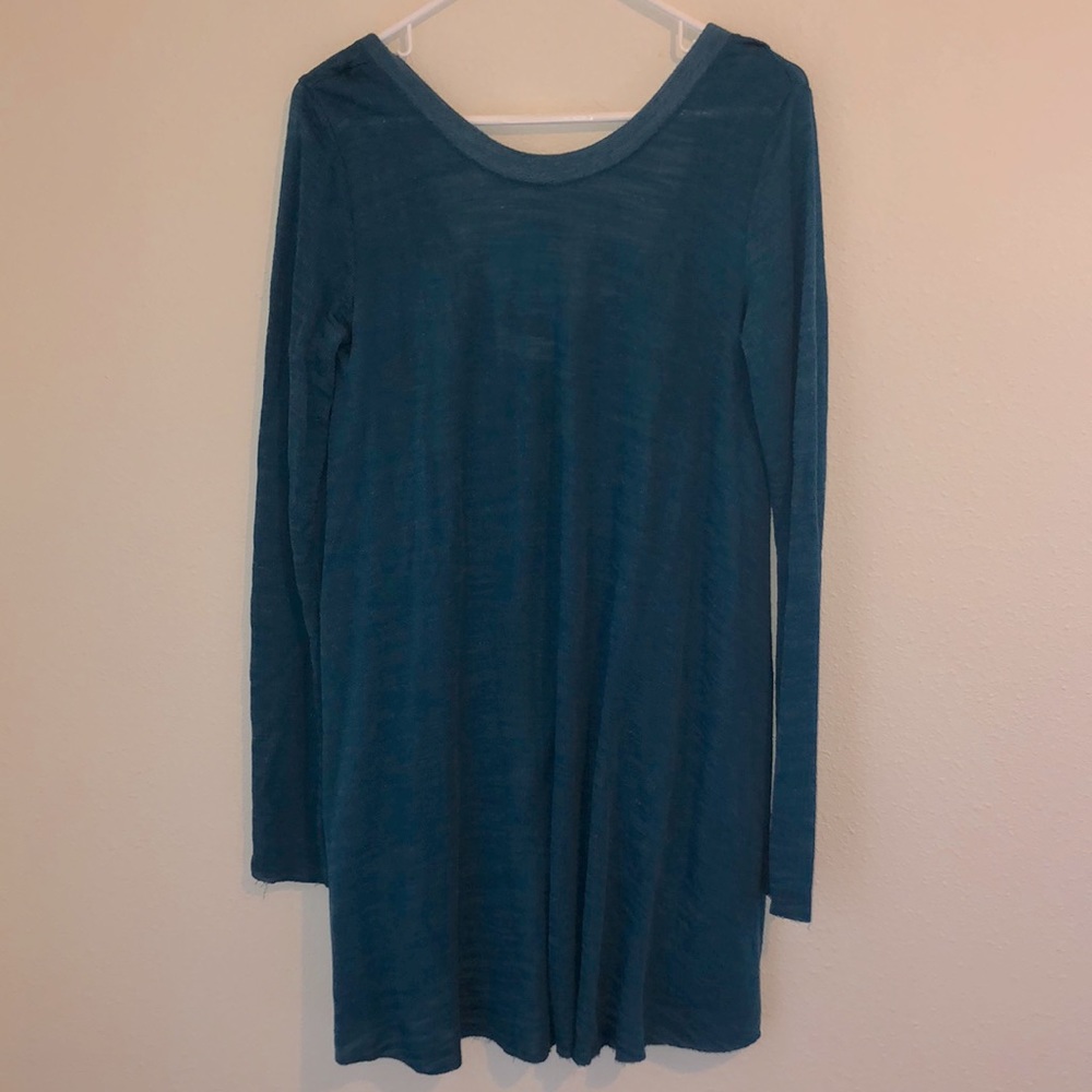 Teal Free People Knit Dress / Cover Up
